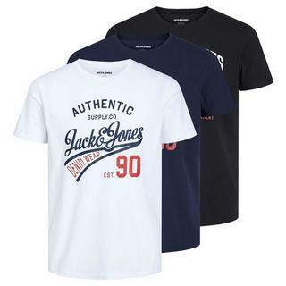 JACK & JONES  T-shirt  Confortable à porter-JJETHAN TEE CREW NECK 3PK 