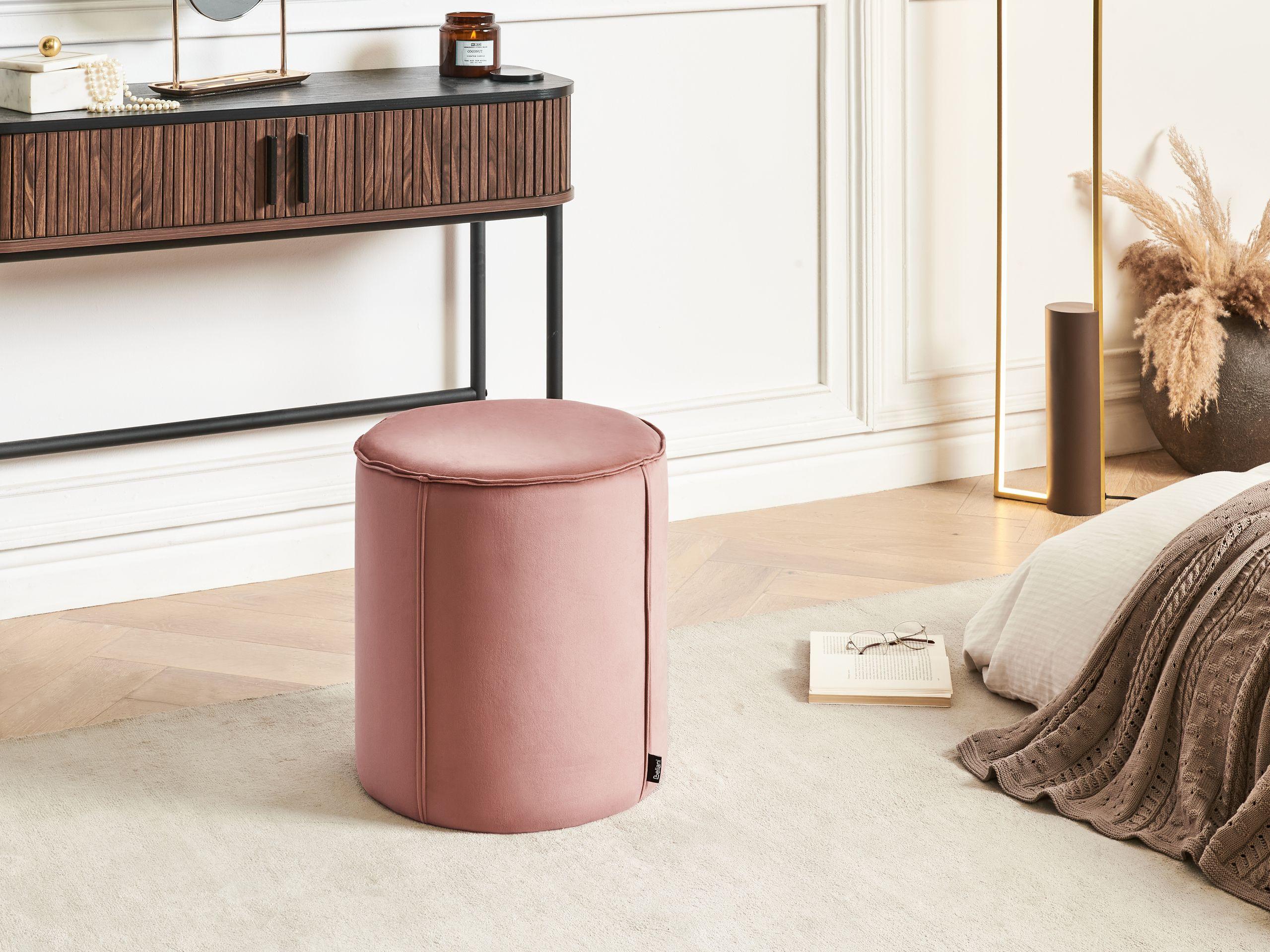 Beliani Pouf en Velluto Moderno SEDONA  