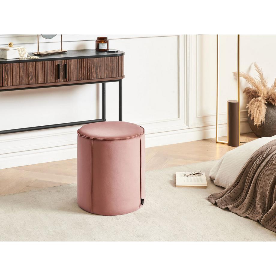 Beliani Pouf aus Samtstoff Modern SEDONA  