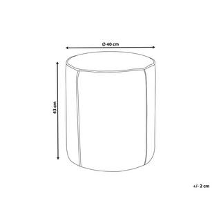 Beliani Pouf en Velluto Moderno SEDONA  