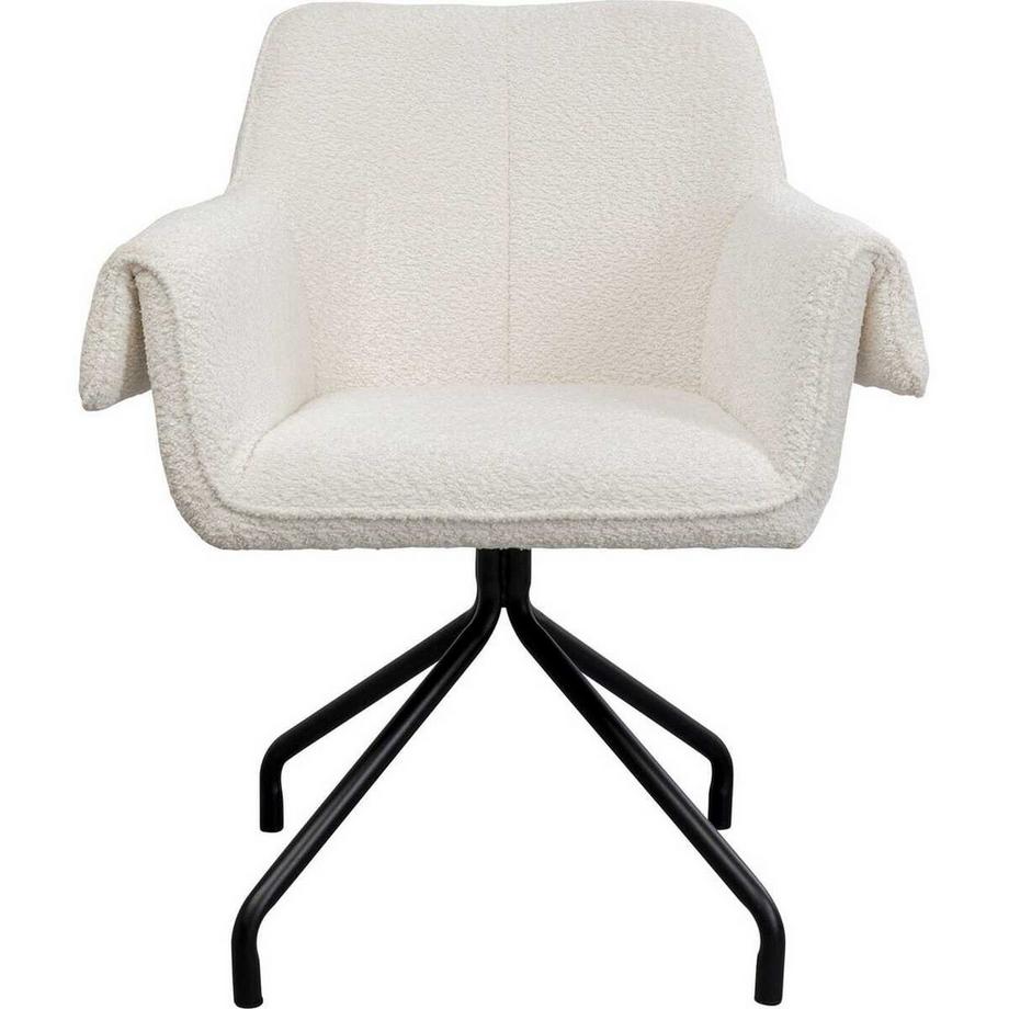 KARE Design Drehstuhl Bess creme  