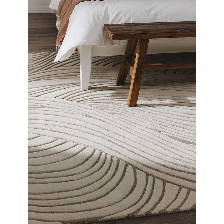 Benuta Wollteppich Tess CreamTaupe  