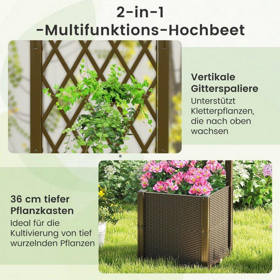 Northix Fioriera con traliccio, autoirrigante  