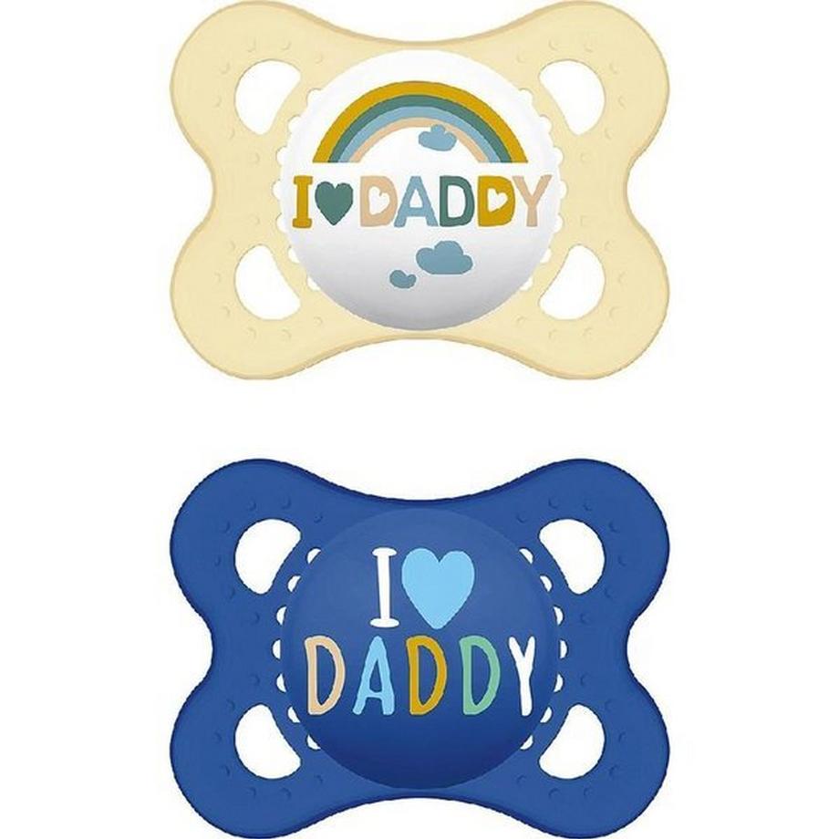 MAM  Beruhigungssauger Original Silikon I love Daddy              0-6M 