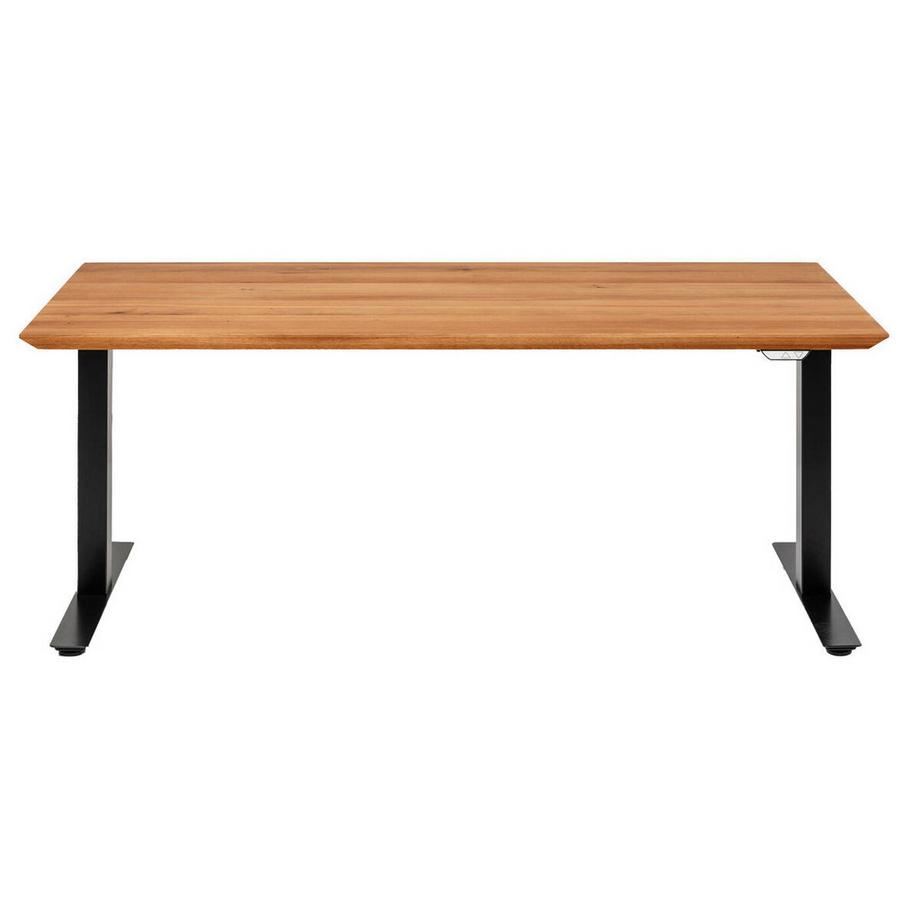 KARE Design Schreibtisch Office Symphony höhenverstellbar Eiche Schwarz 180x90  
