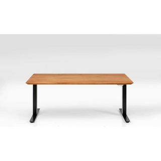 KARE Design Schreibtisch Office Symphony höhenverstellbar Eiche Schwarz 180x90  