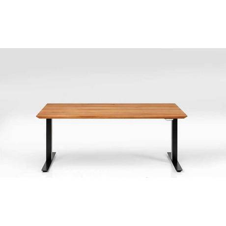 KARE Design Schreibtisch Office Symphony höhenverstellbar Eiche Schwarz 180x90  