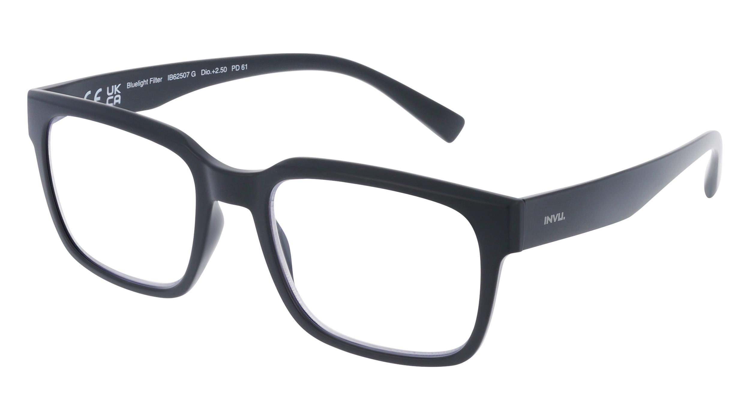 INVU Lesebrille Blaulichtfilter Gläser mit Etui  