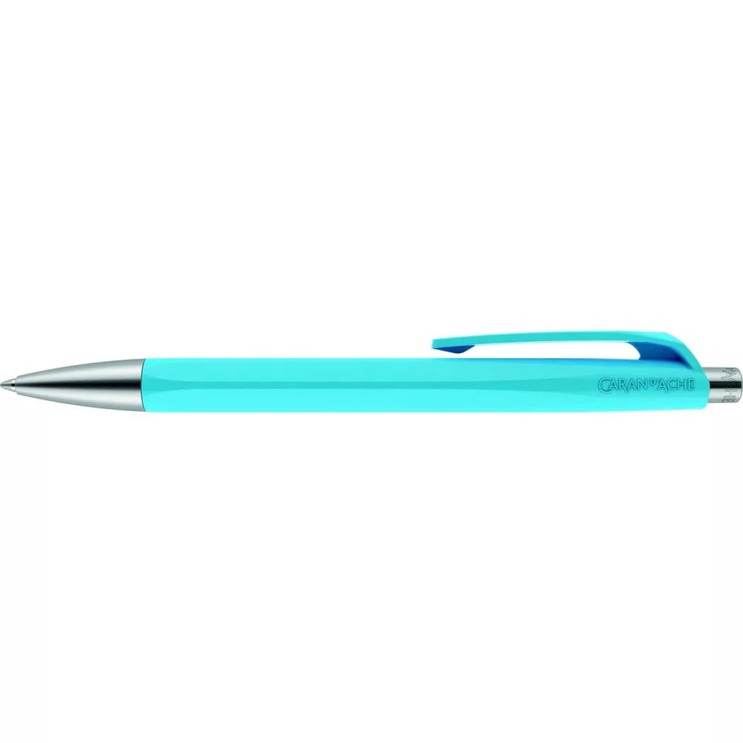 Caran d'Ache 888 Infinite:  Ballpoint Pen, Turquoise Blue, Blue