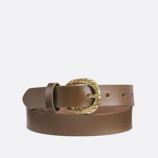 La Redoute Collections Ceinture en Cuir Boucle Fantaisie  