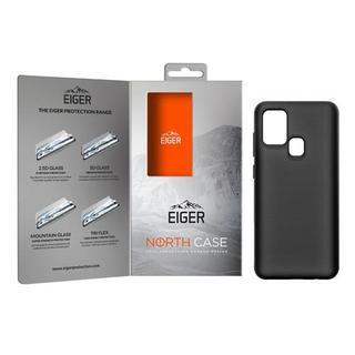 EIGER  Eiger Galaxy A21s North Case Premium Hybrid Schutzhülle Schwarz (EGCA00211) 
