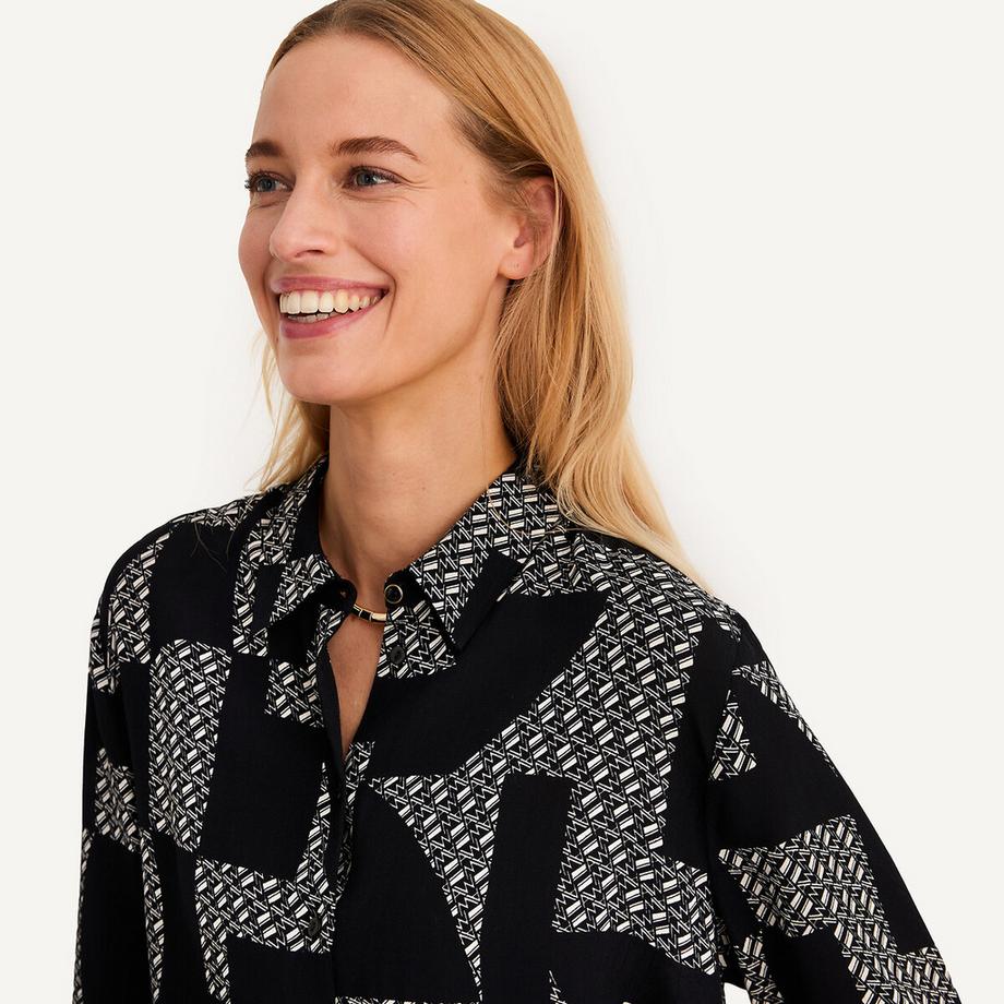 La Redoute Collections Camicetta Maniche Lunghe Fantasia Grafica  