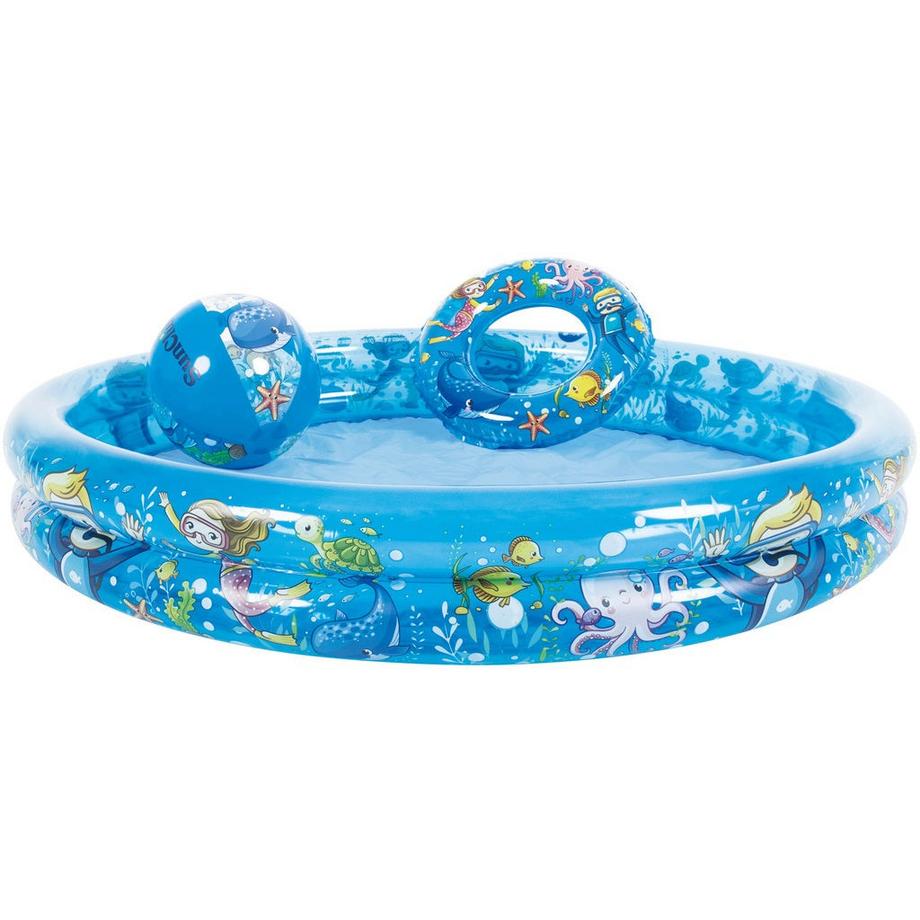 Marine Life 2-Ring-Pool mit Ball/Ring (⌀120cm × 20cm)