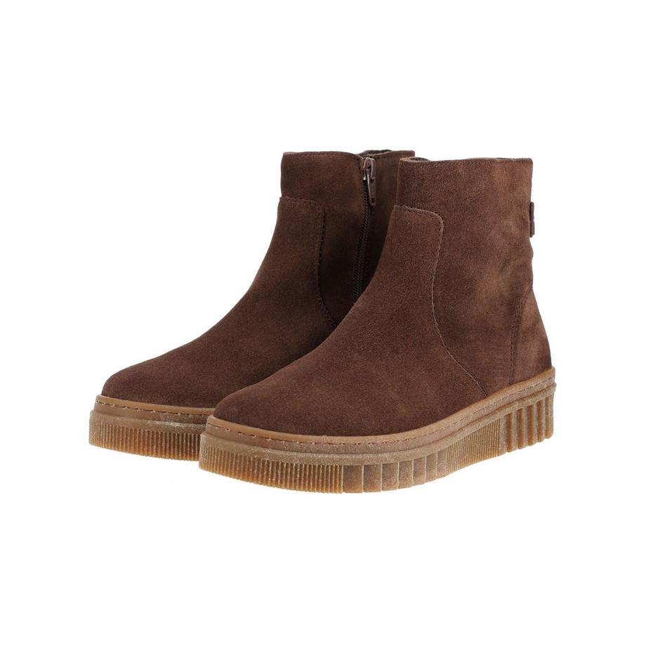 Gabor Veloursleder Stiefelette mit Plateausohle  