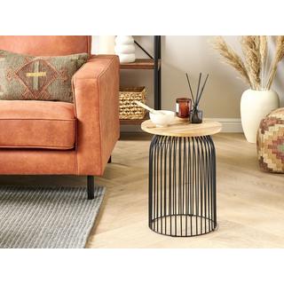 Beliani Beistelltisch aus Mangoholz Modern WILLS  