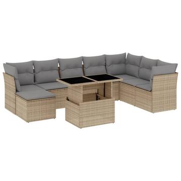 Garten sofagarnitur poly-rattan