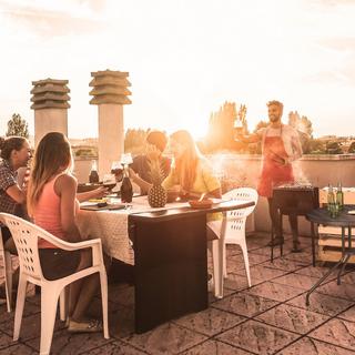 Northix Table de jardin ronde  