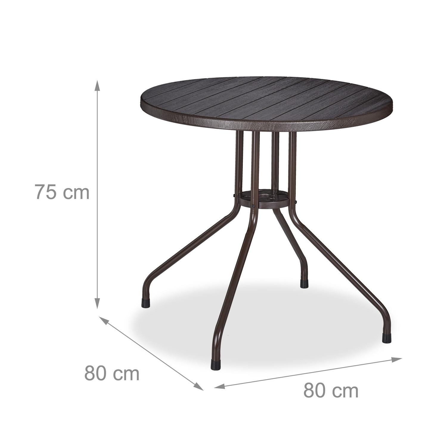 Northix Table de jardin ronde  