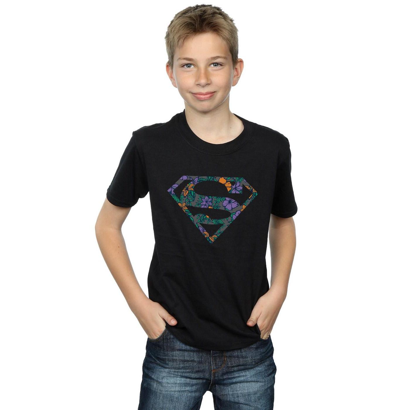 DC COMICS  Superman Floral Logo 1 TShirt 