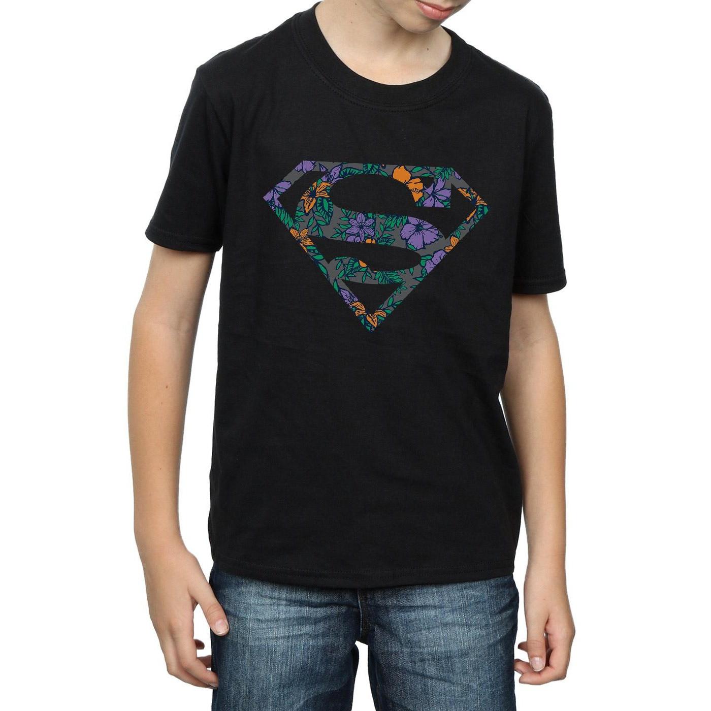 DC COMICS  Superman Floral Logo 1 TShirt 