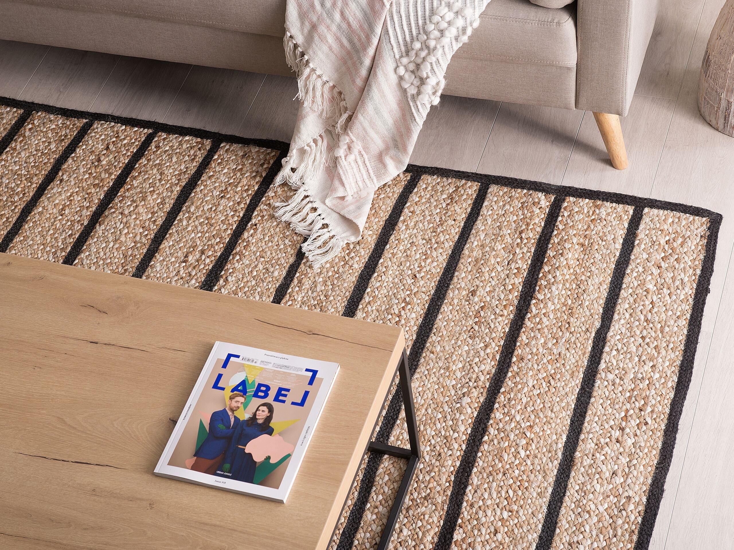 Beliani Tapis en Jute Boho KARADONA  