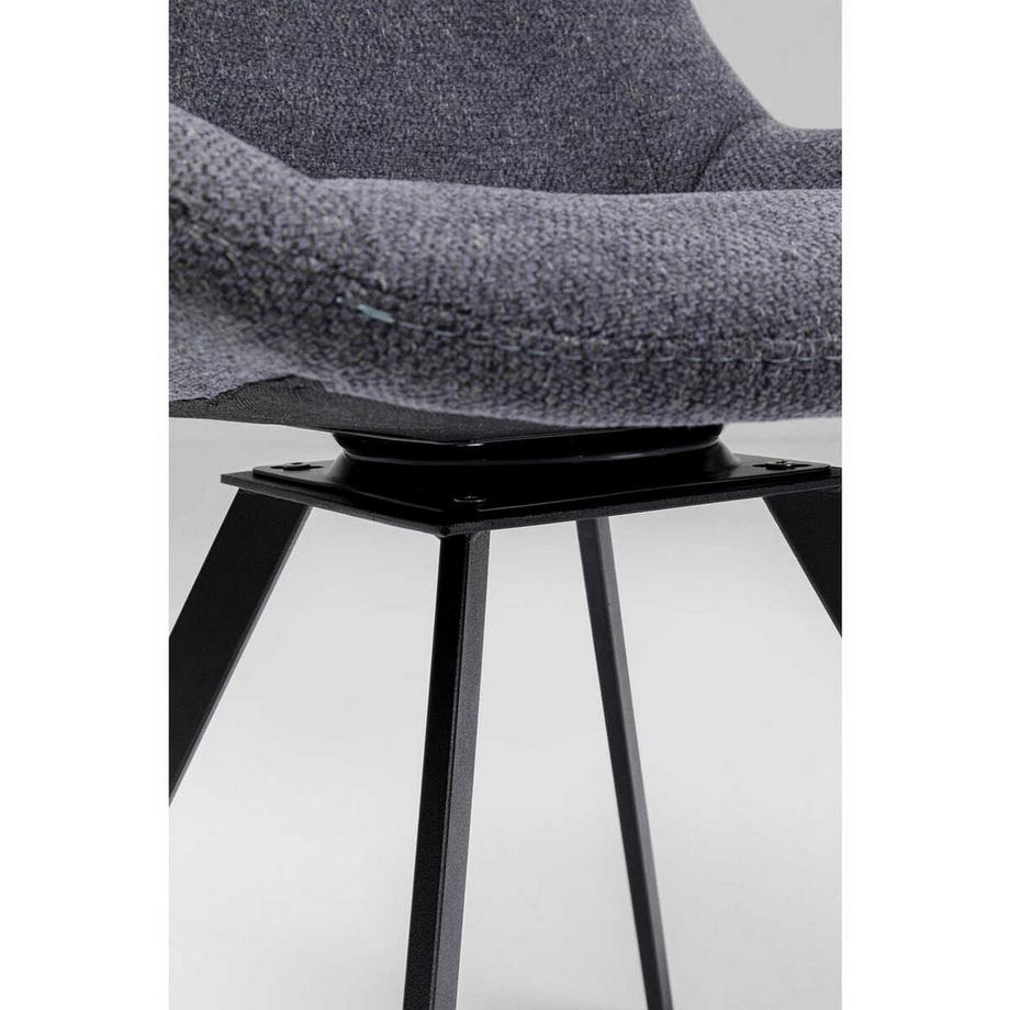 mutoni Chaise pivotante Baron gris  