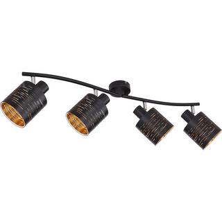 mutoni Projecteur Tunno métal noir 4xE14  