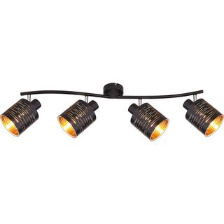 mutoni Projecteur Tunno métal noir 4xE14  