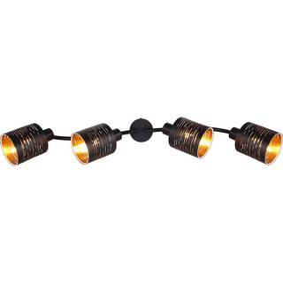 mutoni Projecteur Tunno métal noir 4xE14  