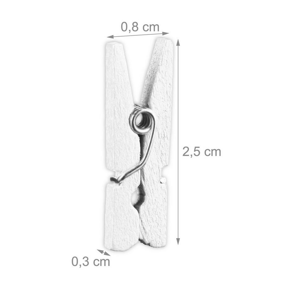 B2X Lot de 400 mini pinces en bois  