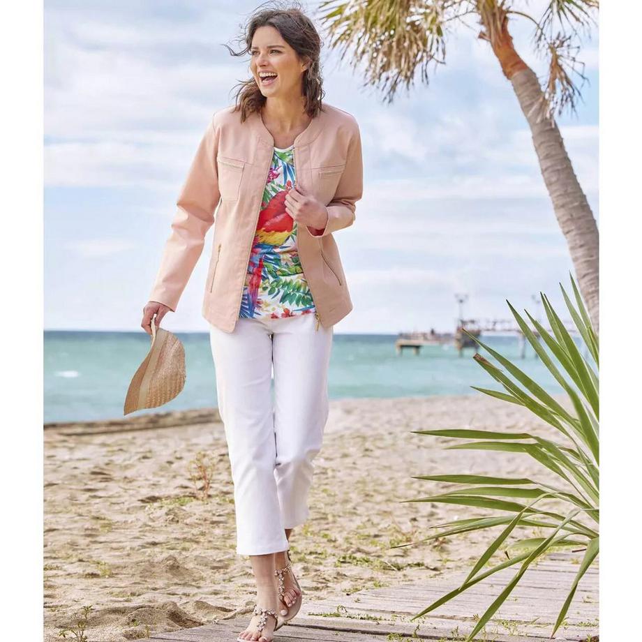 Atlas For Women Pantacourt avec taille élastiquée  