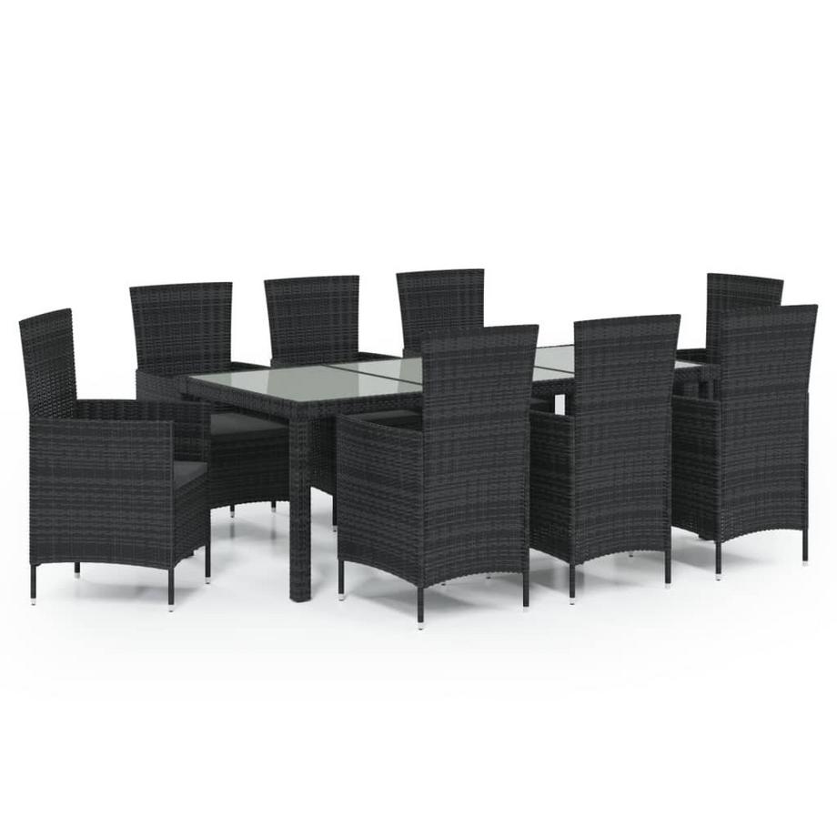 Garten-essgruppe poly-rattan