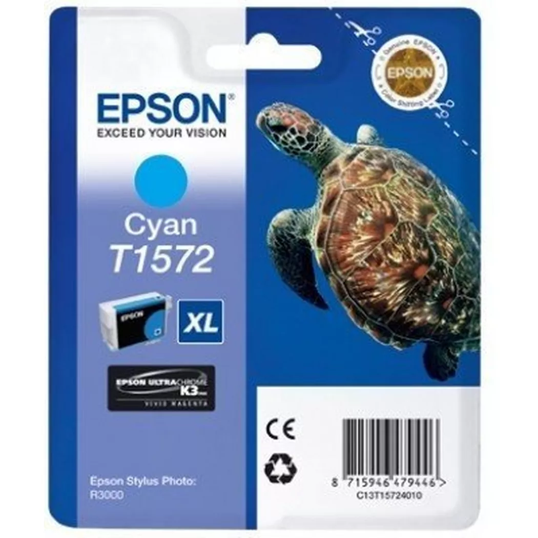 Epson – Tintenpatrone cyan T157240 Stylus Photo R3000 26ml, One Size
