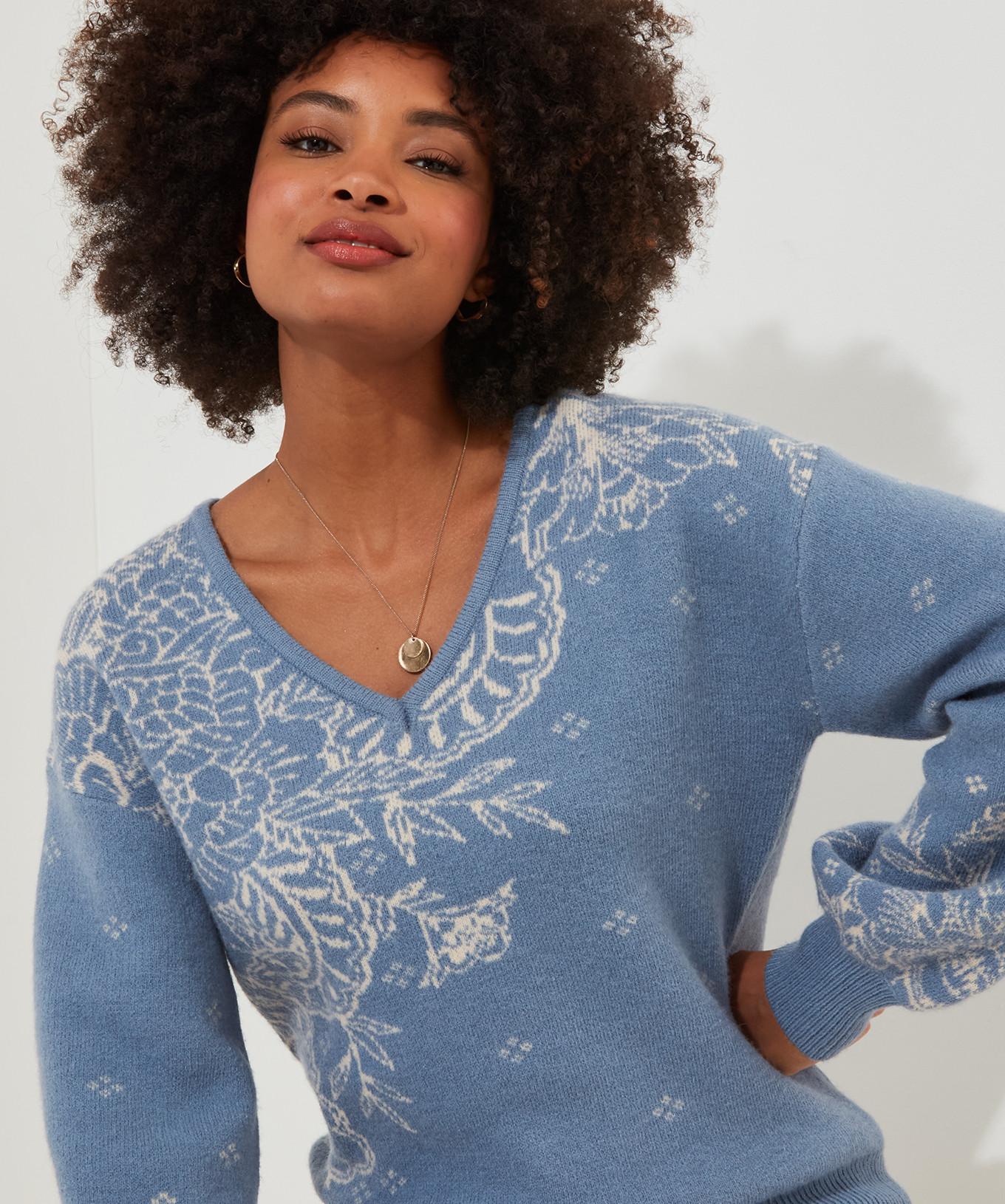 Joe Browns  Paisley-Pullover mit V-Ausschnitt 