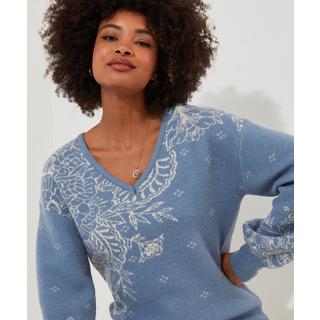 Joe Browns  Paisley-Pullover mit V-Ausschnitt 