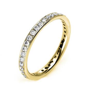 Mémoire-Ring 750/18K Gelbgold Diamant 0.53ct.
