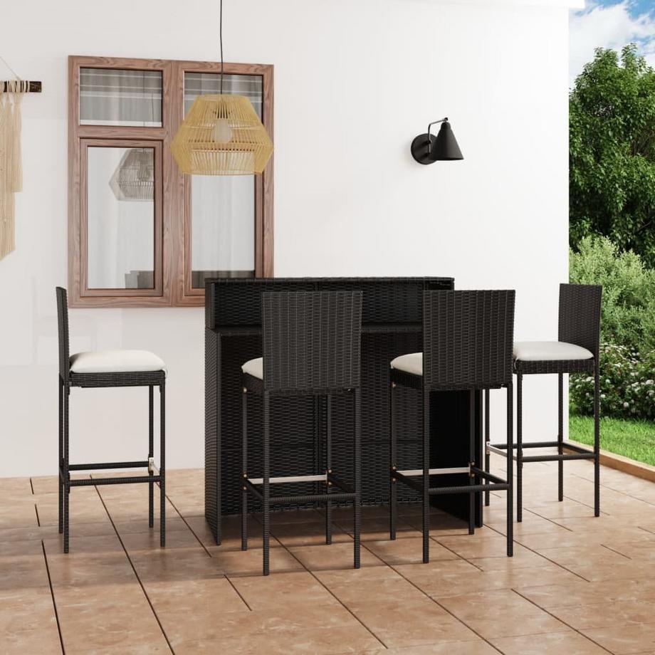 VidaXL Garten-bar set poly-rattan  