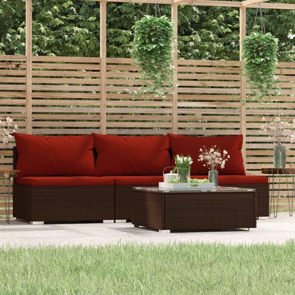 VidaXL Garten-lounge-set poly-rattan  