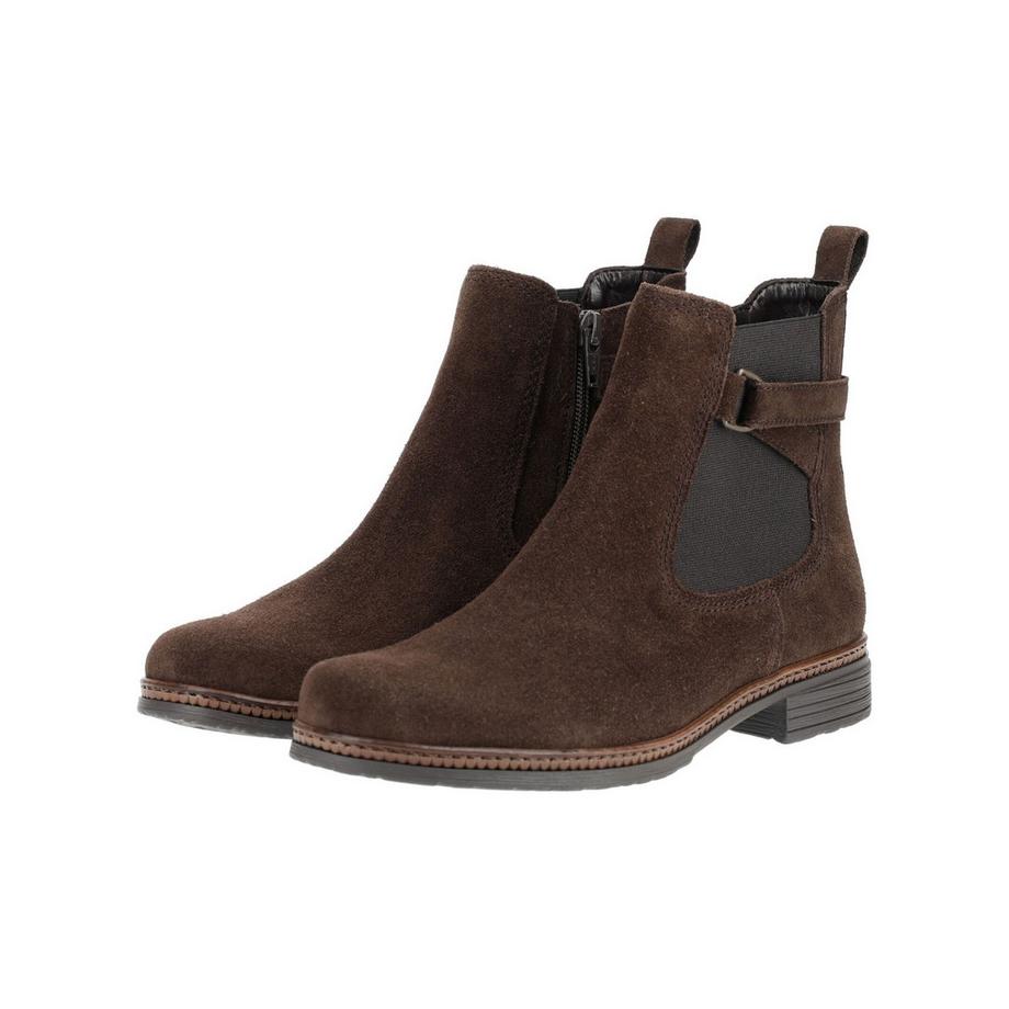 Gabor Chelsea Boot mit Veloursleder und Blockabsatz  