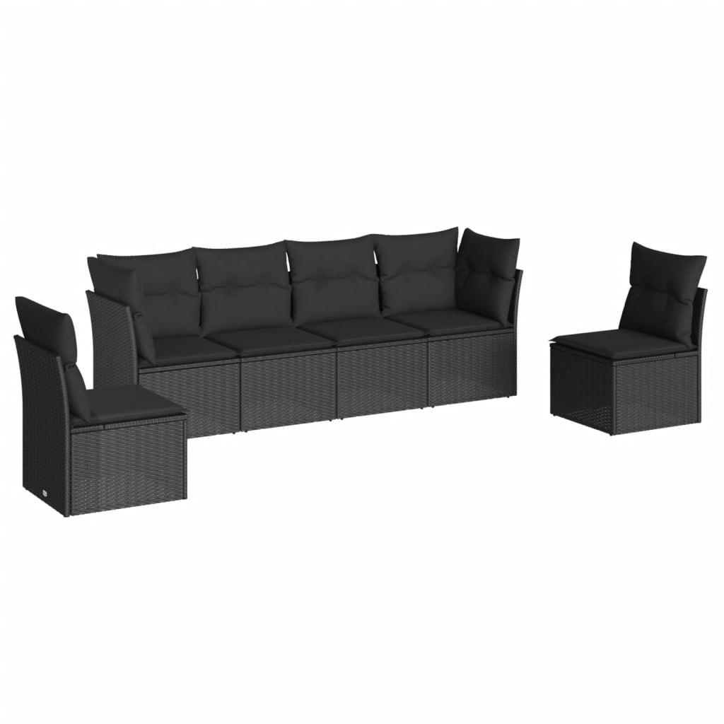 VidaXL set divano da giardino Polirattan  