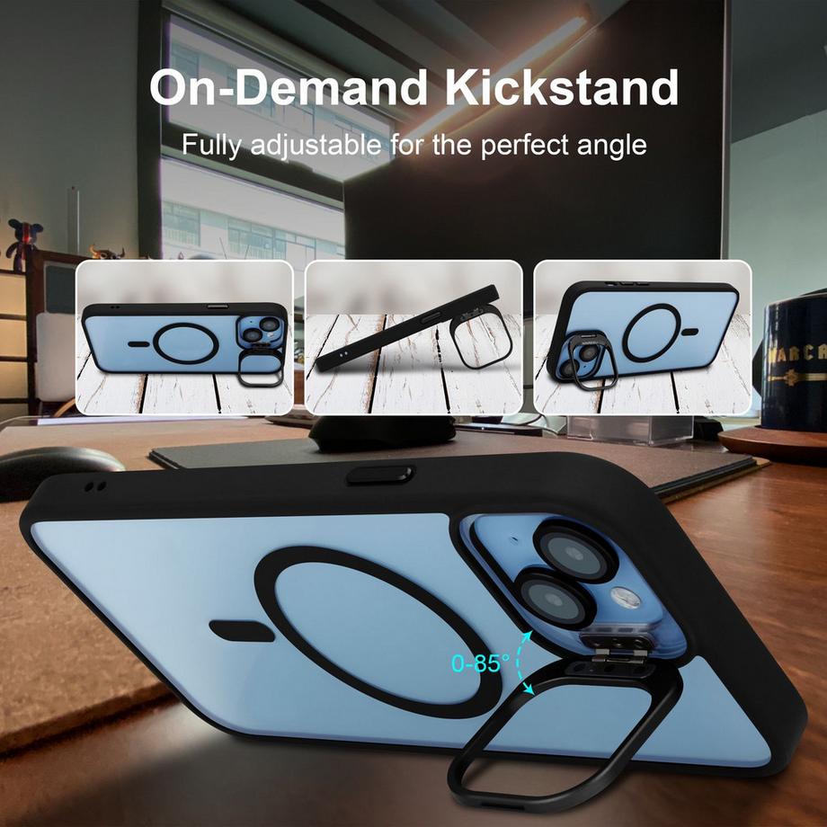 Cadorabo  iPhone 13 Hülle Magsafe kompatibel inkl. Kameralinsen Schutz 