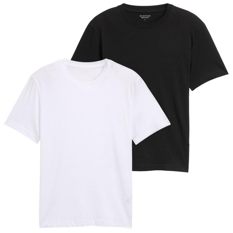Maglietta Uomini Confezione da 2 Vestibilità confortevole-Double Pack Crew Neck Tee