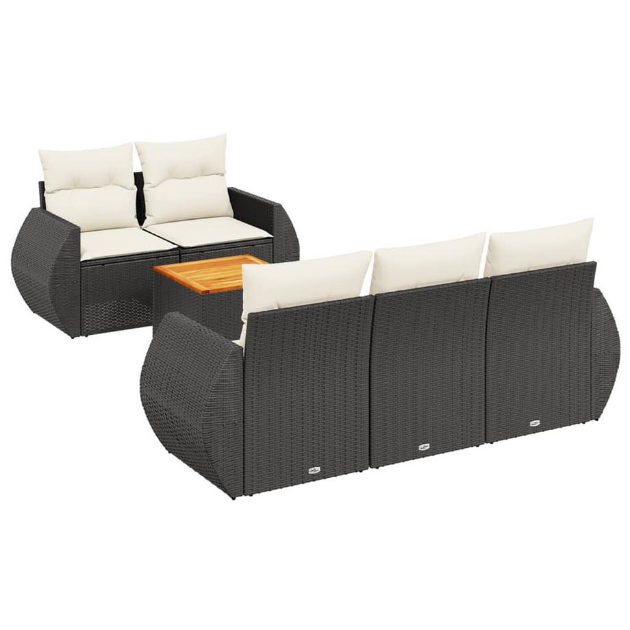 set divano da giardino Polirattan