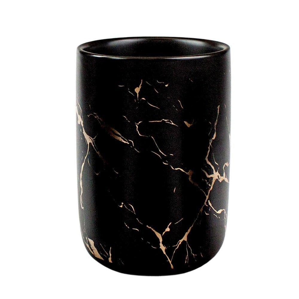 eStore Badezimmer-Set in 4 Teilen - Schwarz  