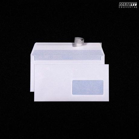 METTLER METTLER Couvert Fenster rechts C5/6 7064 100g hochweiss, Kleber 500 Stk  