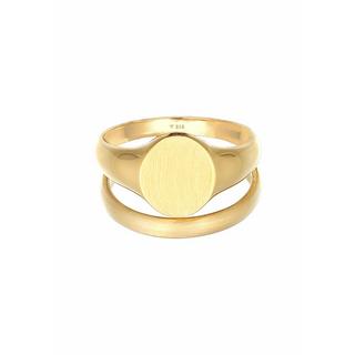 Kuzzoi  Bague Herren Siegelring Basic Bandring 2Er Set 925 Silber 