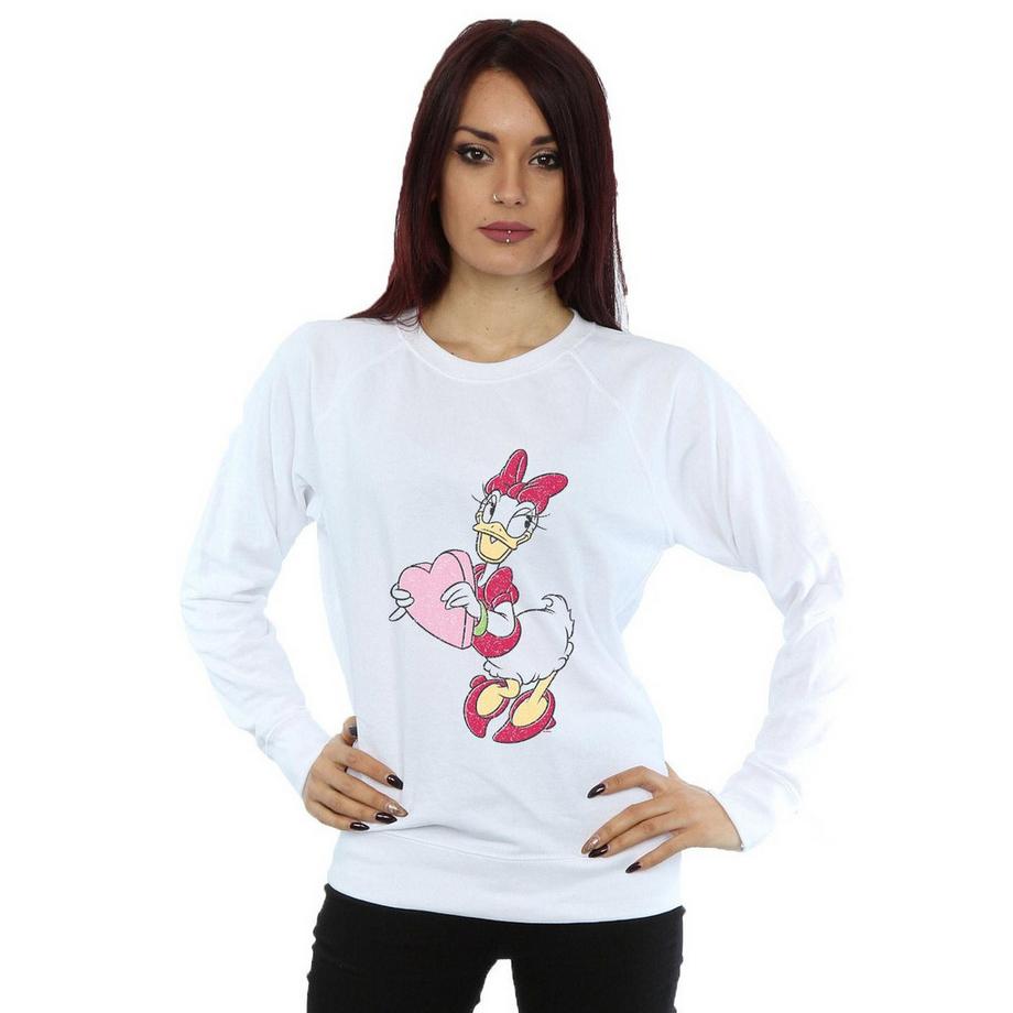 Disney Daisy Duck Coeur Sweatshirt  