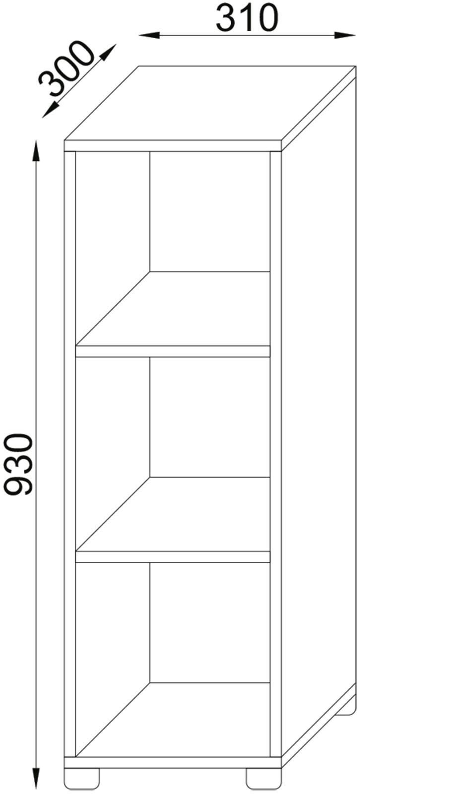 VCM Holz Badschrank Benas-3  