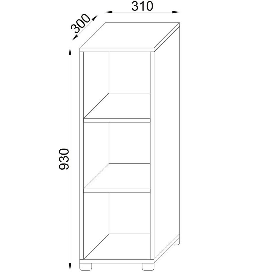 VCM Holz Badschrank Benas-3  