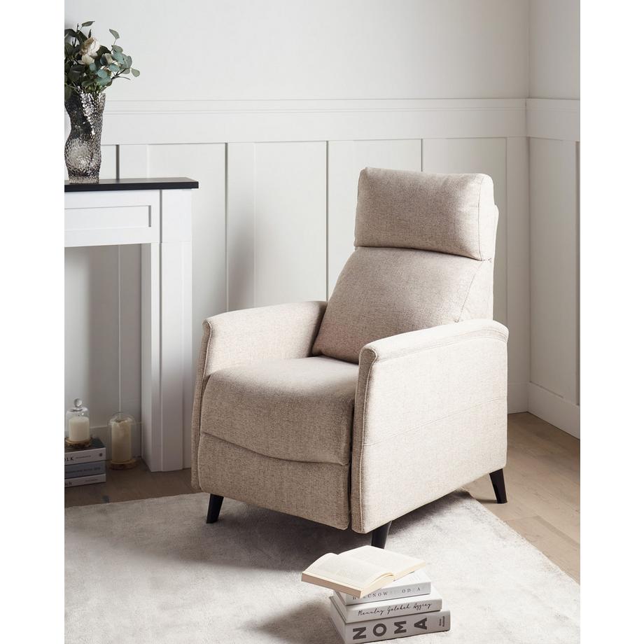 Beliani Fauteuil inclinable en Tissu  SELVIK  